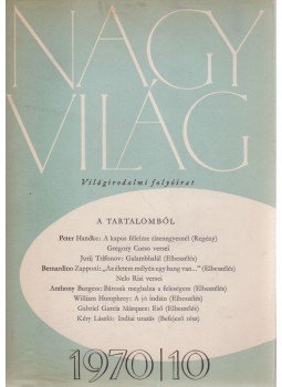 Kardos László - Nagyvilág 1970/10. Kardos László - Nagyvilág 1970/10., Budapest 1970 antikvár könyv