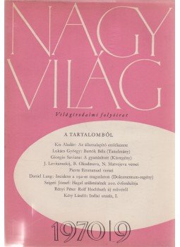 Kardos László - Nagyvilág 1970/9. Kardos László - Nagyvilág 1970/9., Budapest 1970 antikvár könyv