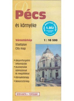 - Pécs és környéke 1 : 16 500 - Pécs és környéke 1 : 16 500, Nyíregyháza-Budapest 0 antikvár könyv