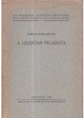 Harkai Schiller Pál - A lélektan feladata