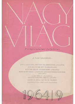 Kardos László - Nagyvilág 1964/9. Kardos László - Nagyvilág 1964/9., Budapest 1964 antikvár könyv