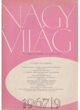 Kardos László - Nagyvilág 1967/9., Budapest 1967 antikvár könyv