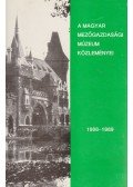 Pintér János - A Magyar Mezőgazdasági Múzeum közleményei 1988-1989