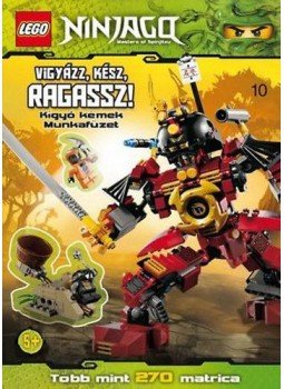  - LEGO 10. - Vigyázz, kész, ragassz! - Kígyó kémek - Ninjago - matricás foglalkoztató - Több mint 270 matrica, null 2013 antikvár könyv