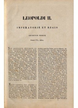  - II. Lipót, I. Ferenc és Mária Terézia országgyűlési törvénycikkeinek kolligátuma