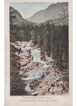 - Tátra - Nagytarpataki felső vízesés 1901. (képeslap), Kamienna Góra 1901 antikvár könyv