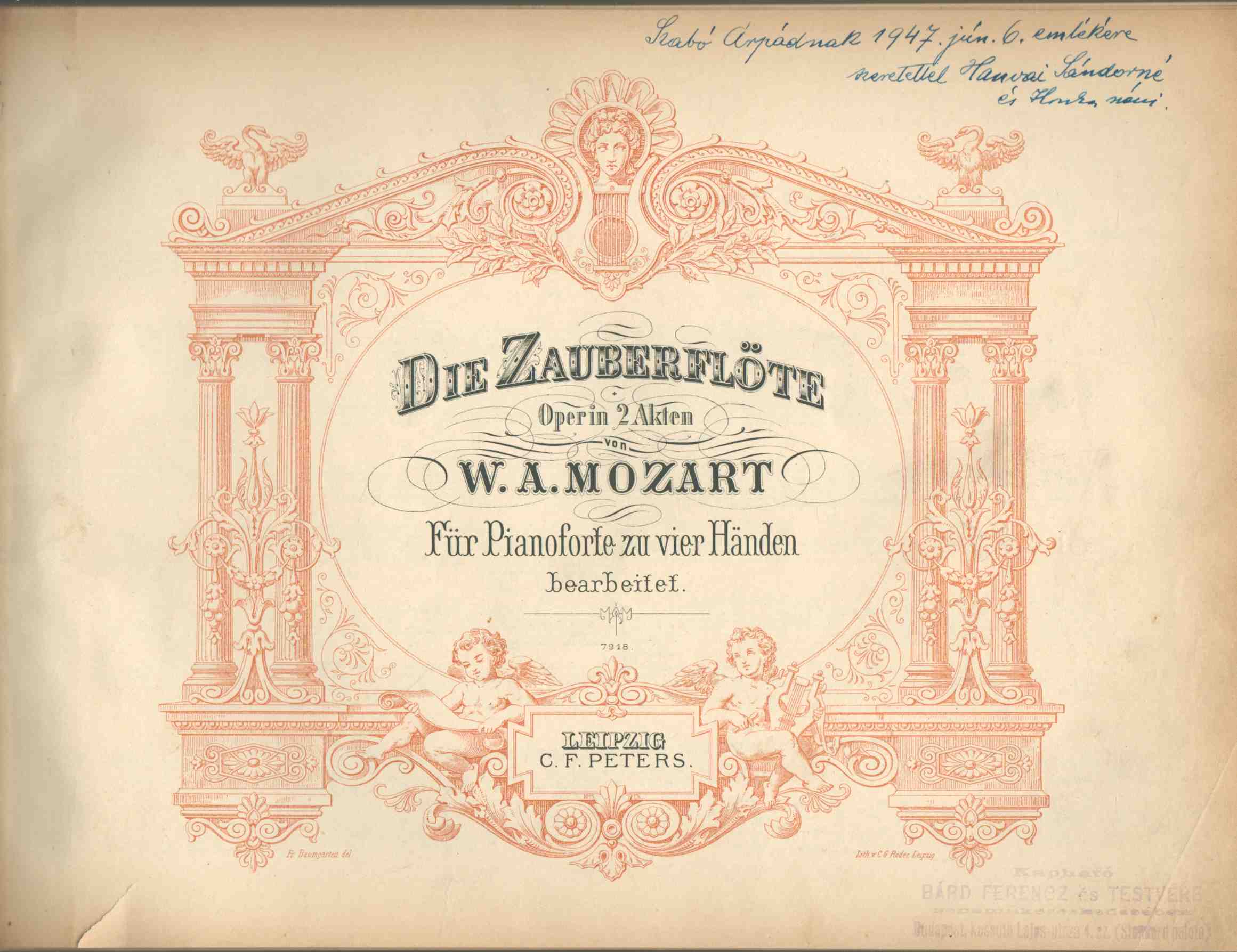Mozart, Wolfgang Amadeus - Die Zauberflöte Mozart, Wolfgang Amadeus - Die Zauberflöte, Leipzig 0 antikvár könyv