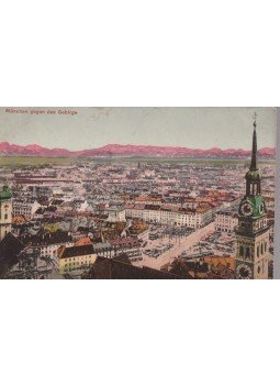  - München gegen das Gebirge (képeslap), München 0 antikvár könyv