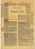 Pólay Elemér,Brósz Róbert - Római jog