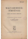 Dr. Erdélyi László - Magyarország törvényei Szent Istvántól Mohácsig