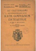 Dr. Mattyasóvszky Kasszián - Az eszetgomi Szentbenedekrendi Szent István Kath. Főgimnázium értesítője 1926-27