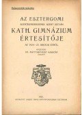 Dr. Mattyasóvszky Kasszián - Az eszetgomi Szentbenedekrendi Szent István Kath. Főgimnázium értesítője 1924-25