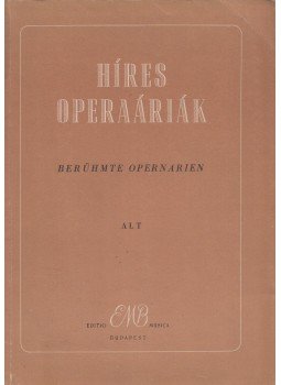 Varga Pál - Híres operaáriák / Berühmte Opernarien Varga Pál - Híres operaáriák / Berühmte Opernarien, Budapest 1960 antikvár könyv