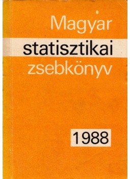  - Magyar statisztikai zsebkönyv 1988, Budapest 1989 antikvár könyv