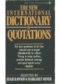 RAWSON, HUGH,Margaret Miner - The New International Dictionary of Quotations