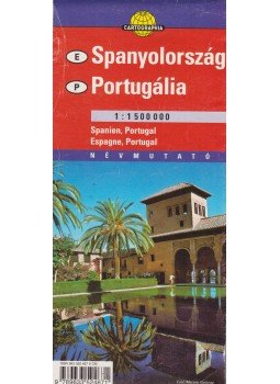  - Spanyolország-Portugália térkép / Spain-Portugal map, Budapest 2004 antikvár könyv