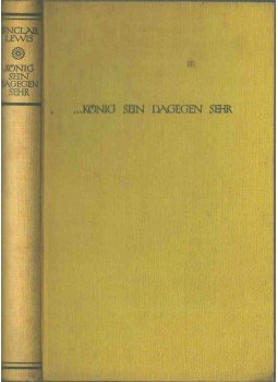 Lewis, Sinclair - "...König sein dagegen sehr!", Zürich 1938 antikvár könyv