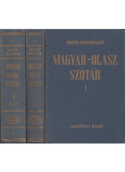 Koltay-Kastner Jenő - Magyar-olasz szótár I-II. Koltay-Kastner Jenő - Magyar-olasz szótár I-II., Budapest 1981 antikvár könyv