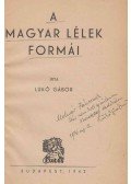Lükő Gábor - A magyar lélek formái (dedikált)