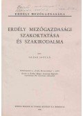 Szász István - Erdély mezőgazdasági szakoktatása és szakirodalma (aláírt)