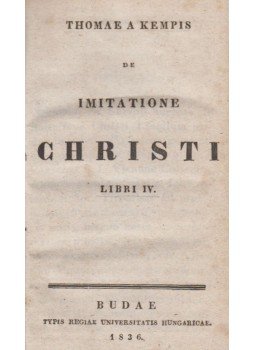 Thomae A Kempis - De Imitatione Christi Libri IV. Thomae A Kempis - De Imitatione Christi Libri IV., Budae 1836 antikvár könyv
