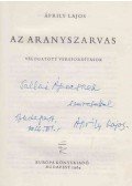 Áprily Lajos - Az aranyszarvas (dedikált)