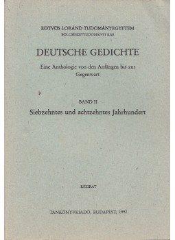 Tarnói László, Vizkelety András - Deutsche Gedichte II. Tarnói László, Vizkelety András - Deutsche Gedichte II., Budapest 1992 antikvár könyv
