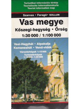 Szarvas András - Vas megye (1:30 000 / 1:100 000) Szarvas András - Vas megye (1:30 000 / 1:100 000), Budapest 2006 antikvár könyv