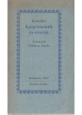 Goethe - Epigrammák és xéniák