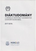 Kékesi Tamás Prof. Dr.,Vadászné Prof. Dr. Bognár Gabriella,Dabasi-Halász Zsuzsanna Dr. - Diáktudomány 2017-2018.