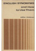 Hans Löffler,Leonard Goldman - English Synonyms and How to Use Them