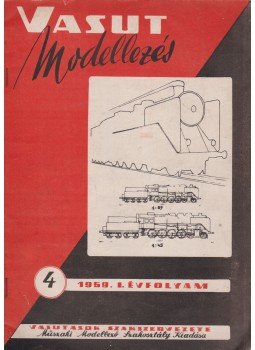  - Vasut Modellezés 1959. I. évf. 4. szám, Budapest 1959 antikvár könyv