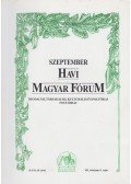 Szőcs Zoltán,Vasvári Erika - Havi Magyar Fórum VII.évfolyam 9.szám