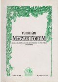 Szőcs Zoltán,Vasvári Erika - Februári Magyar Fórum IV.évfolyam 2. szám