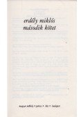 Erdélyi Miklós - Második kötet