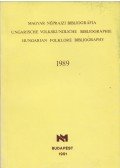 Cserbák András - Magyar néprajzi bibliográfia 1989