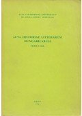 Csukás István,Horváth Károly - Acta Historiae Litterarum Hungaricarum