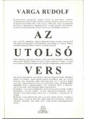 Varga Rudolf - Az utolsó vers (dedikált)