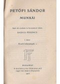 Petőfi Sándor - Petőfi Sándor munkái I.