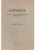 Ambrózy Ágoston - Apponyi. Adalékok lélekrajzához és nemzetközi munkásságához.