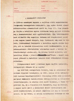 Reményi Gyenes István - Reményi Gyenes István újságíró Ortutay Gyuláról szóló „A kiátkozott miniszter” című cikkének kézirata egy archív felvétellel. [Kézirat és fotó.], Budapest 1987 antikvár könyv