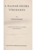 Szász Károly - A magyar dráma története