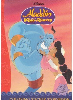  - Disney's Aladdin and the King of thieves Coloring Sticker Storybook, New York 1996 antikvár könyv