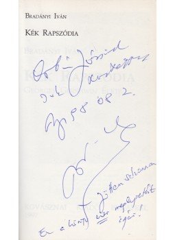 Bradányi Iván - Kék rapszódia. Georges [!] Gershwin élete. (Dedikált.), Budapest 1997 antikvár könyv