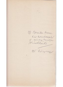 Lóránth László - A gépmadár dala. [Versek.] (Dedikált.), Budapest 1935 antikvár könyv