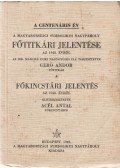 Gerő Andor,Acél Antal - A centenáris év. A Magyarországi Symbolikus Nagypáholy főtitkári jelentése az 1948. évről.