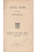 Arany János - Arany János elbeszélő költeményei