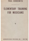 Hindemith, Paul - Elementary Traning for Musicians