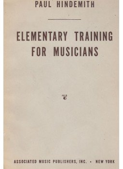 Hindemith, Paul - Elementary Traning for Musicians Hindemith, Paul - Elementary Traning for Musicians, New York 1949 antikvár könyv