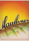 Mauthner Ödön - Mauthner magárjegyzéke 1935
